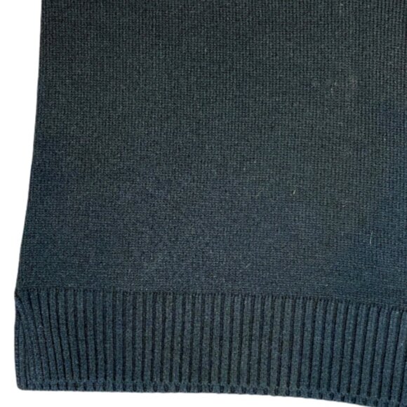 Nordstrom Merino Wool Blend Super Soft V-Neck Sweater Vest L Black #233J - Picture 4 of 6